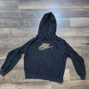 Nike Black Sweatshirt with Animal Print Logo